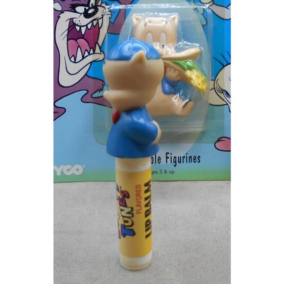 Vintage 1994 Porky Pig Lot: Looney Tunes Collectible Figure & Lip Balm - Picture 8 of 14